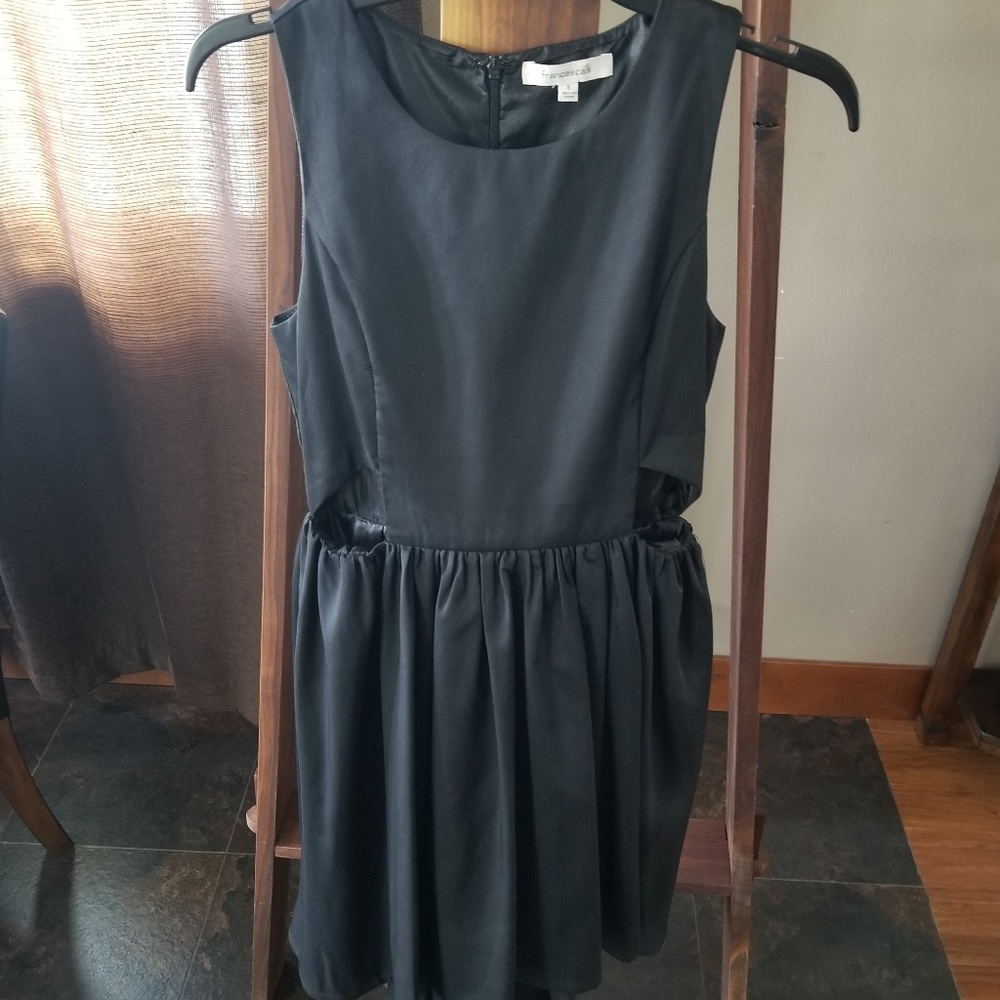 Francesca's Black Cut-Out, High-low Dress